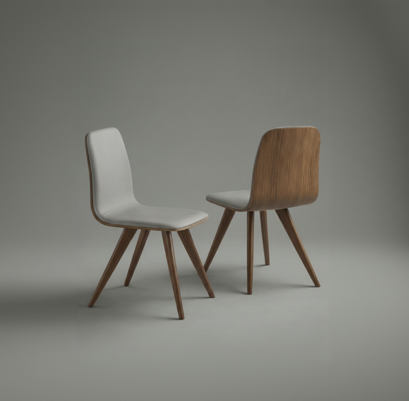 Conjunto Com 2 Cadeiras De Jantar Aline