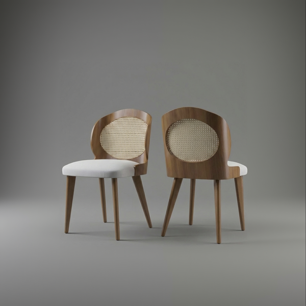 Conjunto Com 2 Cadeiras De Jantar Jade