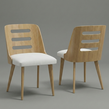 Conjunto Com 2 Cadeiras De Jantar Anita