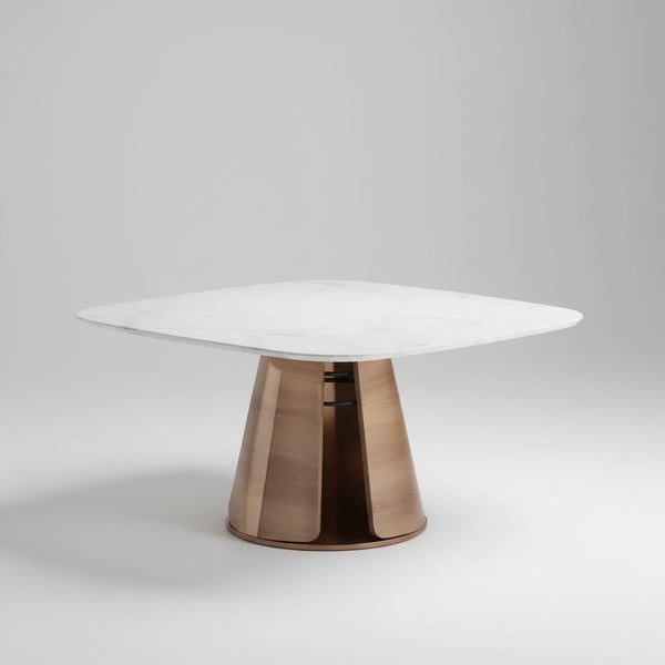 Mesa de Jantar Rebeca Tampo Barril Com Vidro